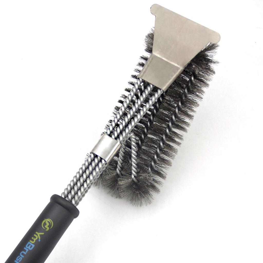 Stainless Steel Grill Brush Handheld BBQ Brush Heavy Duty for Home Grill
