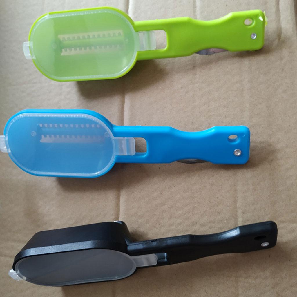 Multifuntion Practical Fish Scaler Brush Easily Remove Scraper Easily Remove Blue