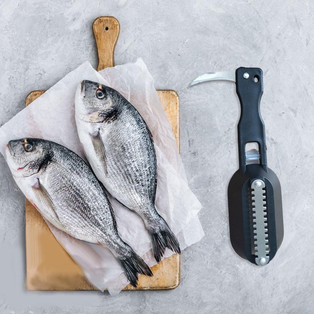 Multifuntion Practical Fish Scaler Brush Easily Remove Scraper Easily Remove Black