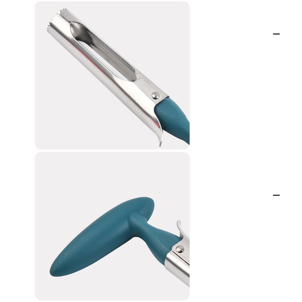 Apple Corer Tools Spiral Gadgets Easy to use for Bell Peppers Veggie Pears blue
