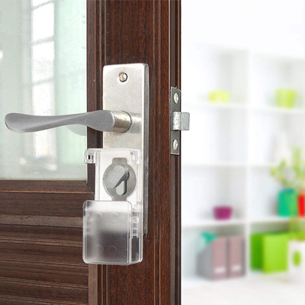 Childproof Door Knob Cover Finger Guard No Drilling for Baby Safety Products Sub transparent