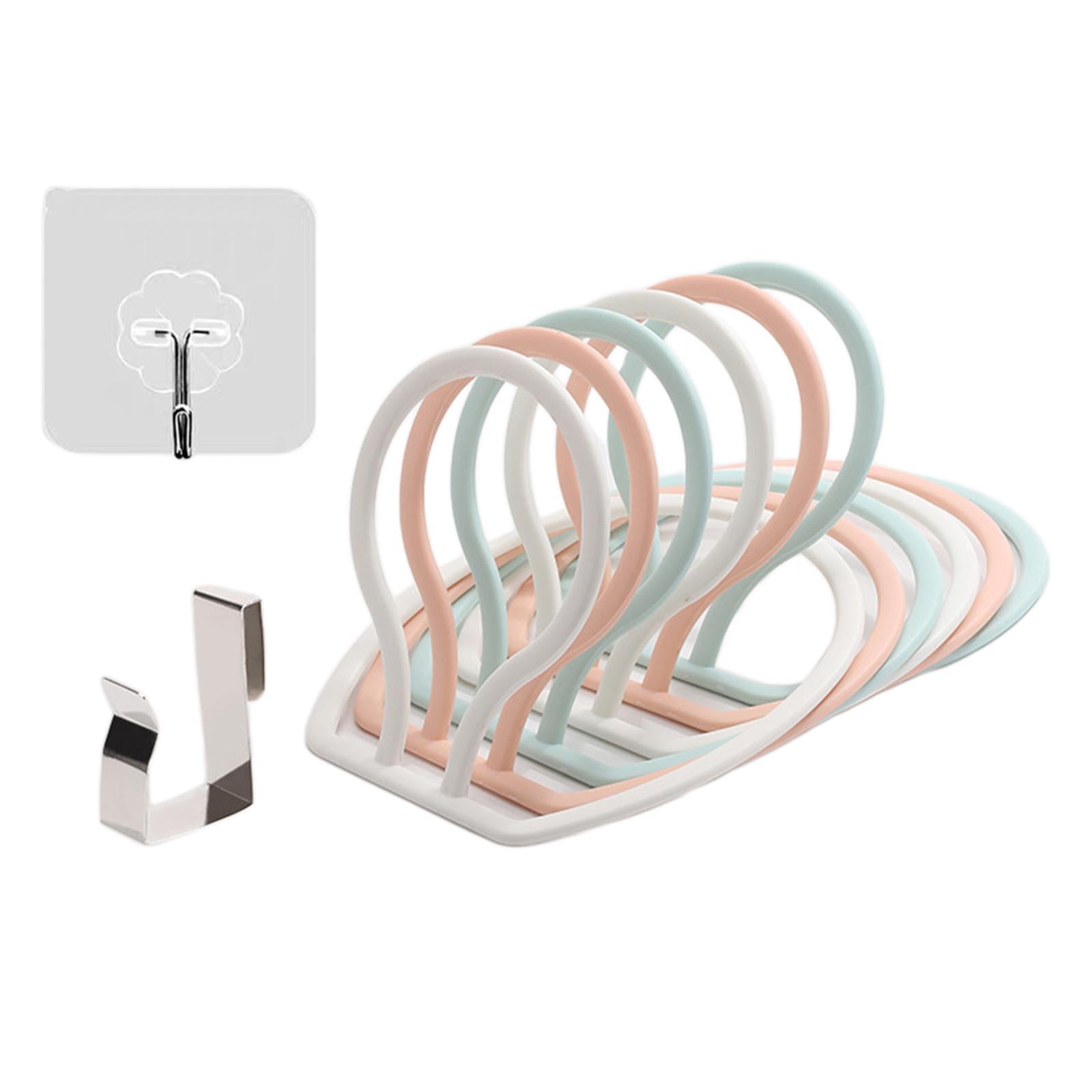 6 Rings Hat Racks Modular Adjustable Round for Back Door Baseball Closet Mixed color