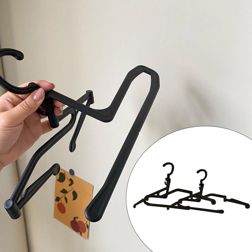2x Folding Clothes Hanger Portable Wardrobe Organizer for Travel Camping