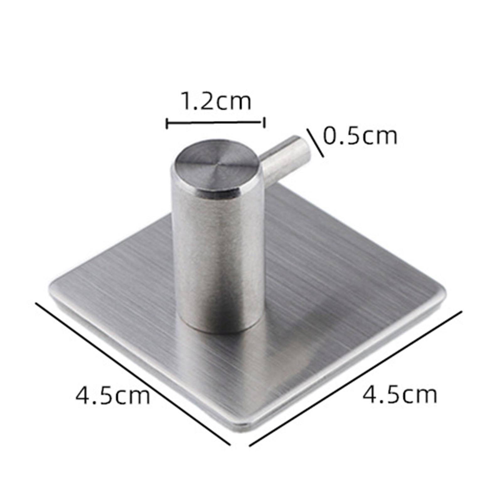 304Stainless steel hook strong adhesive door rear coat hook 12-1-S Sliver