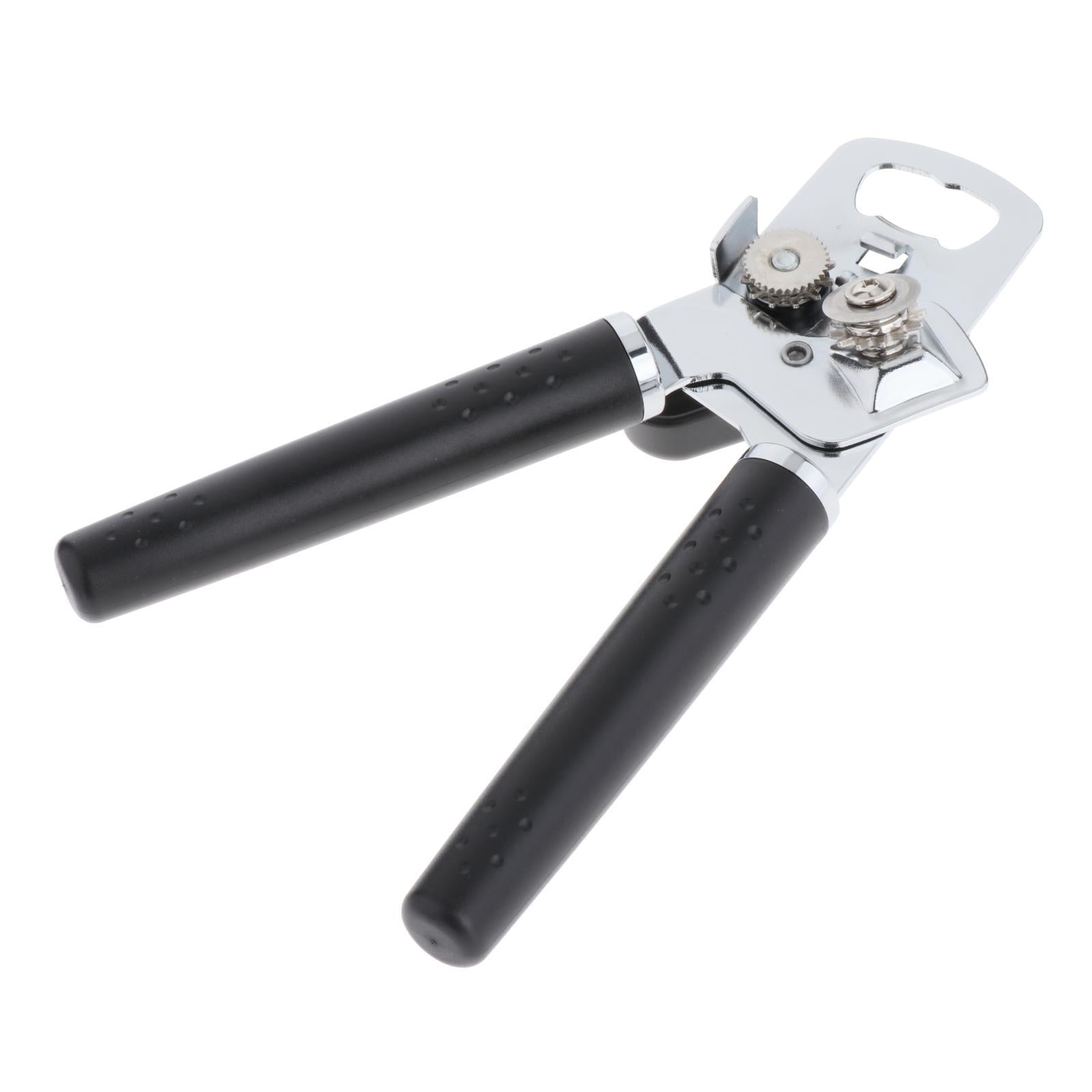 Manual Can Opener Hand Grip Safety Kitchen Non Slip Bottle Opener Effortless