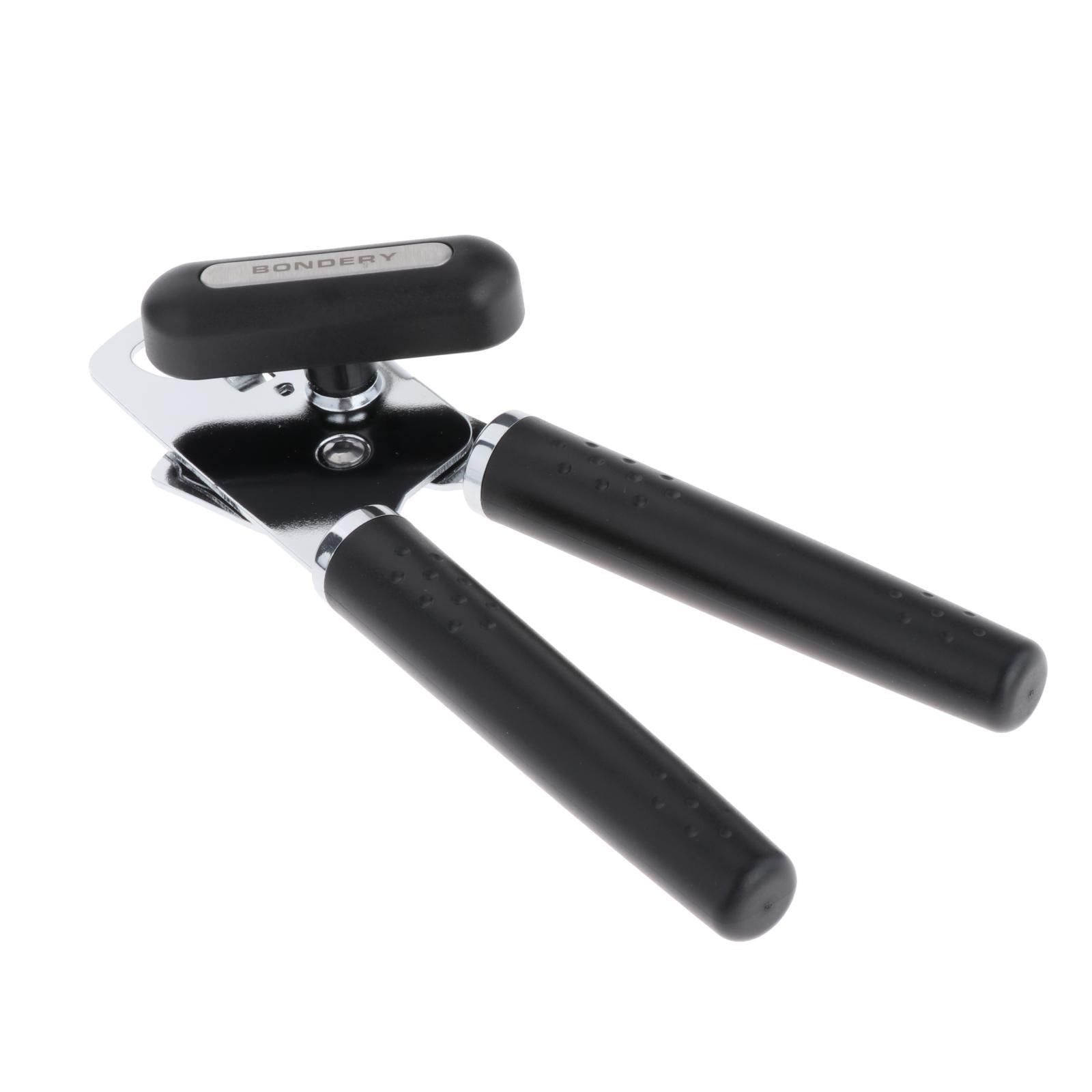 Manual Can Opener Hand Grip Safety Kitchen Non Slip Bottle Opener Effortless