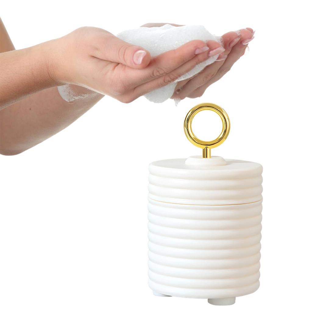 Portable Rich Foam Maker Skin Care Clean Tool Facial Cleanser Cream Foamer White
