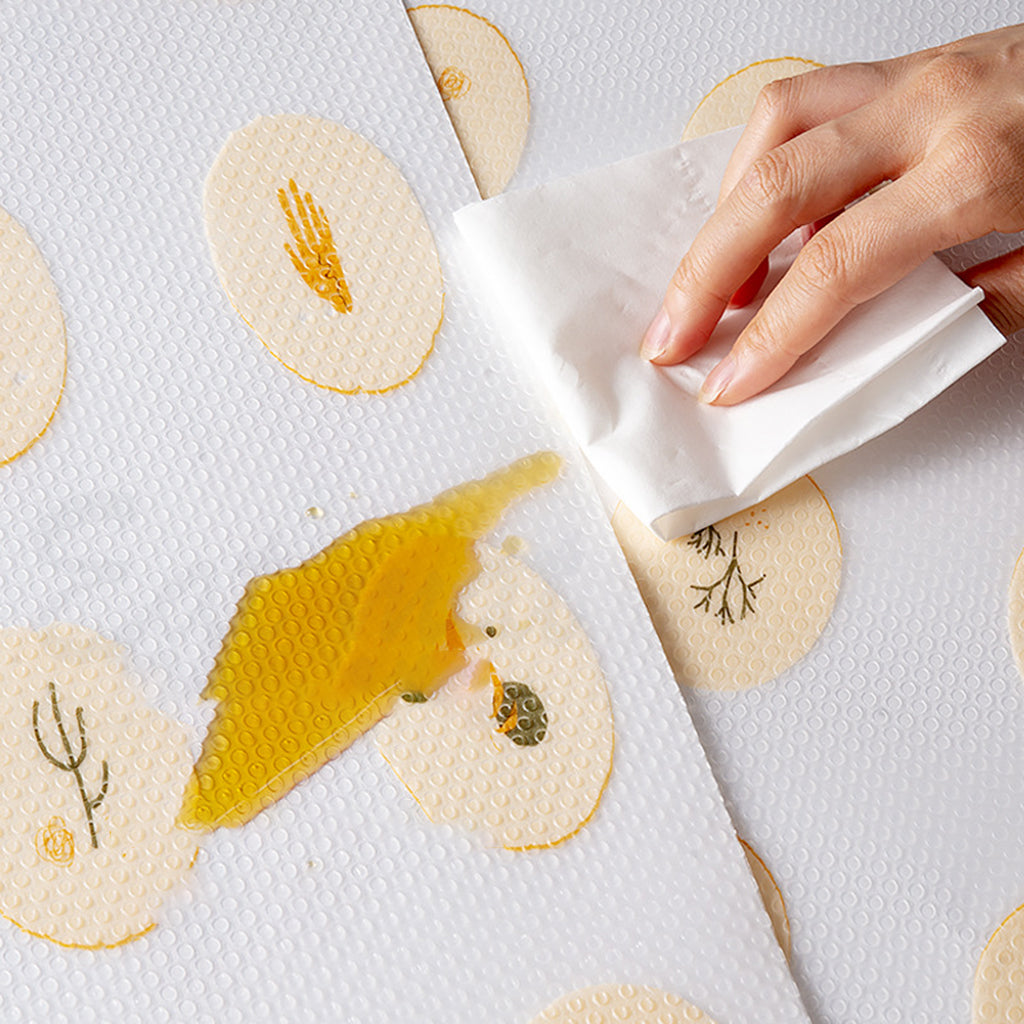 EVA Shelf Liner Non-Slip Washable Printing Cuttable for Kitchen Drawer Table