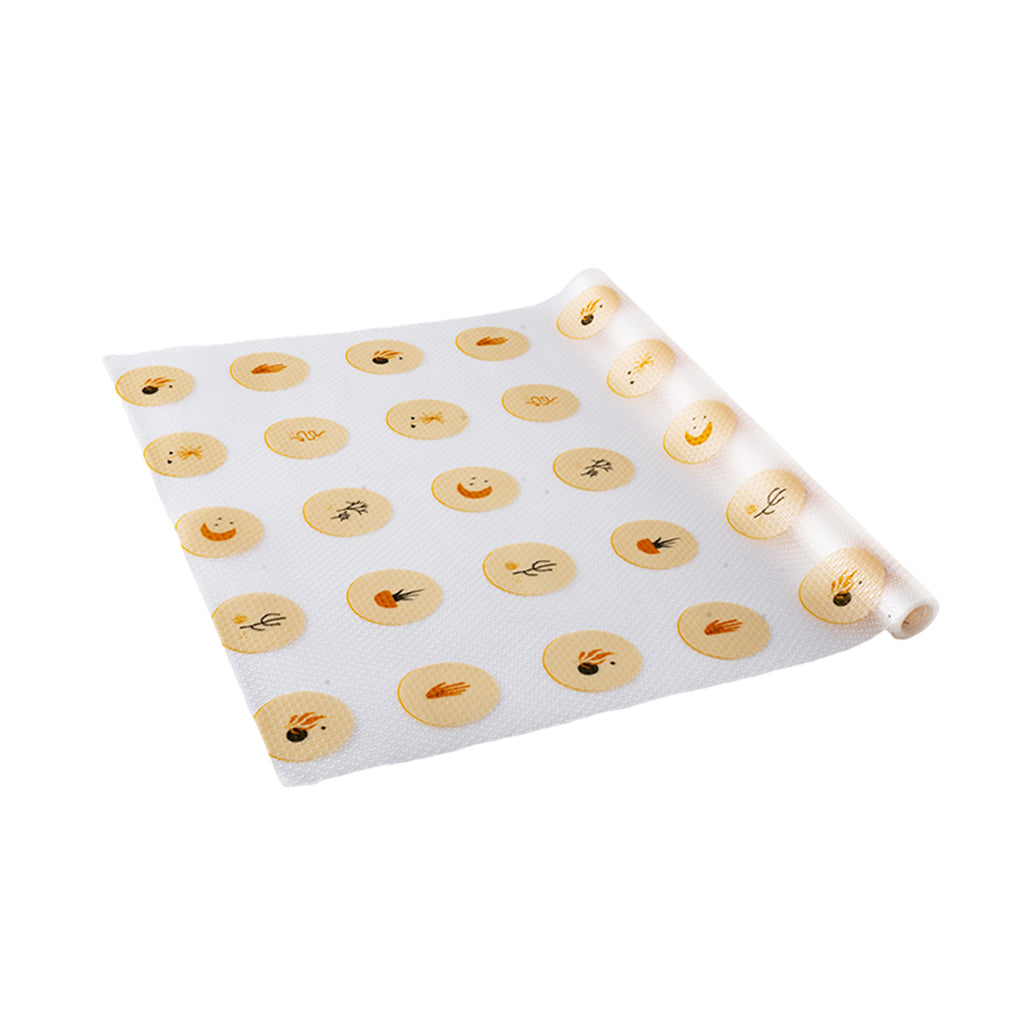 EVA Shelf Liner Non-Slip Washable Printing Cuttable for Kitchen Drawer Table