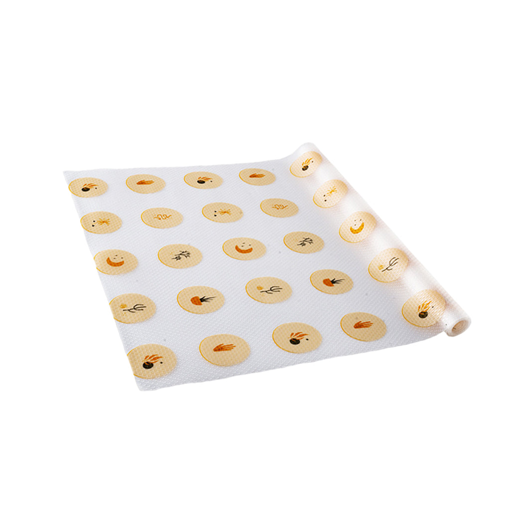 EVA Shelf Liner Non-Slip Washable Printing Cuttable for Kitchen Drawer Table