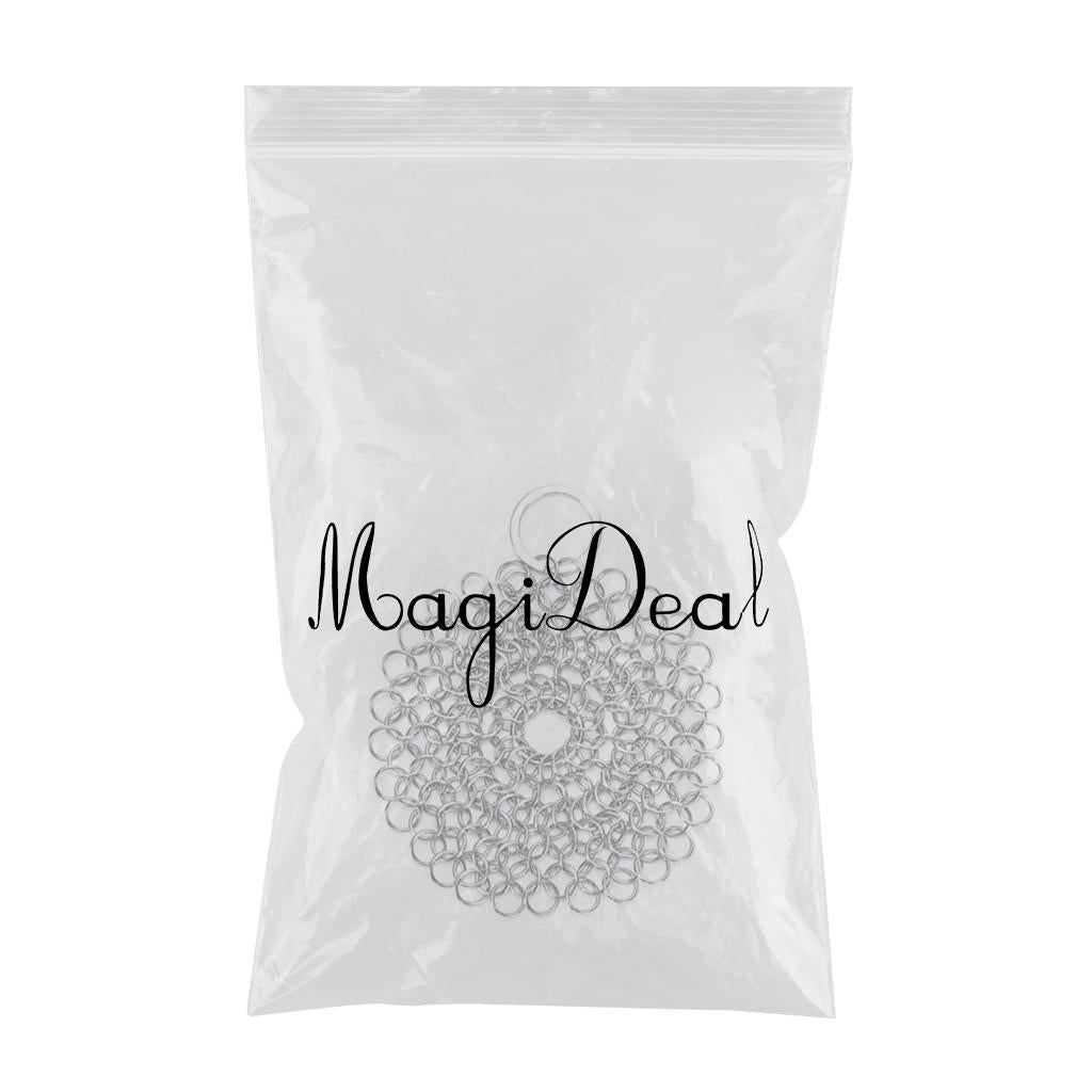 Chainmail Cleaner Ceramic Wide Applications Stainless Steel for Household 4x4 inch Round