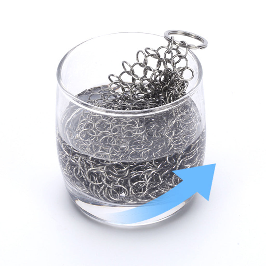 Chainmail Cleaner Ceramic Wide Applications Stainless Steel for Household 6x6 inch Round