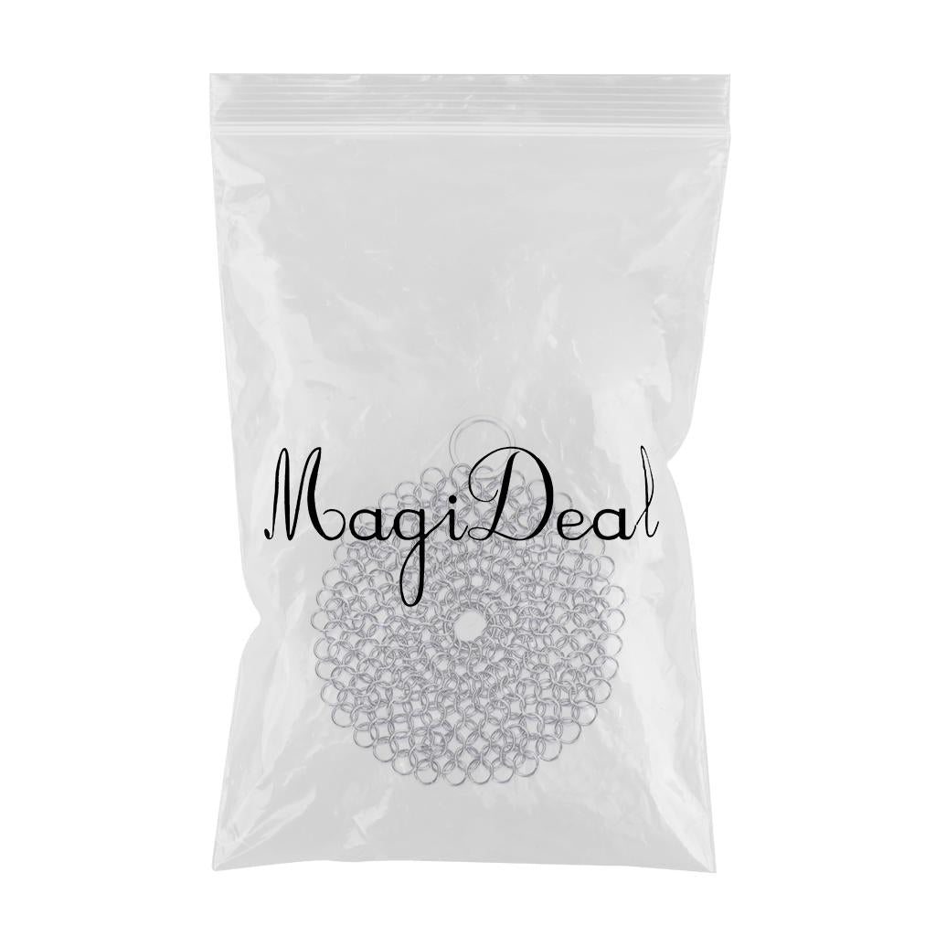 Chainmail Cleaner Ceramic Wide Applications Stainless Steel for Household 6x6 inch Round