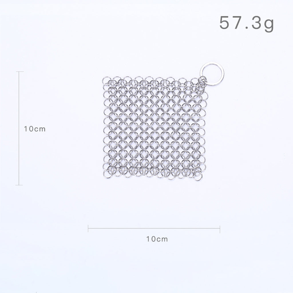 Chainmail Cleaner Ceramic Wide Applications Stainless Steel for Household 4x4 inch Square