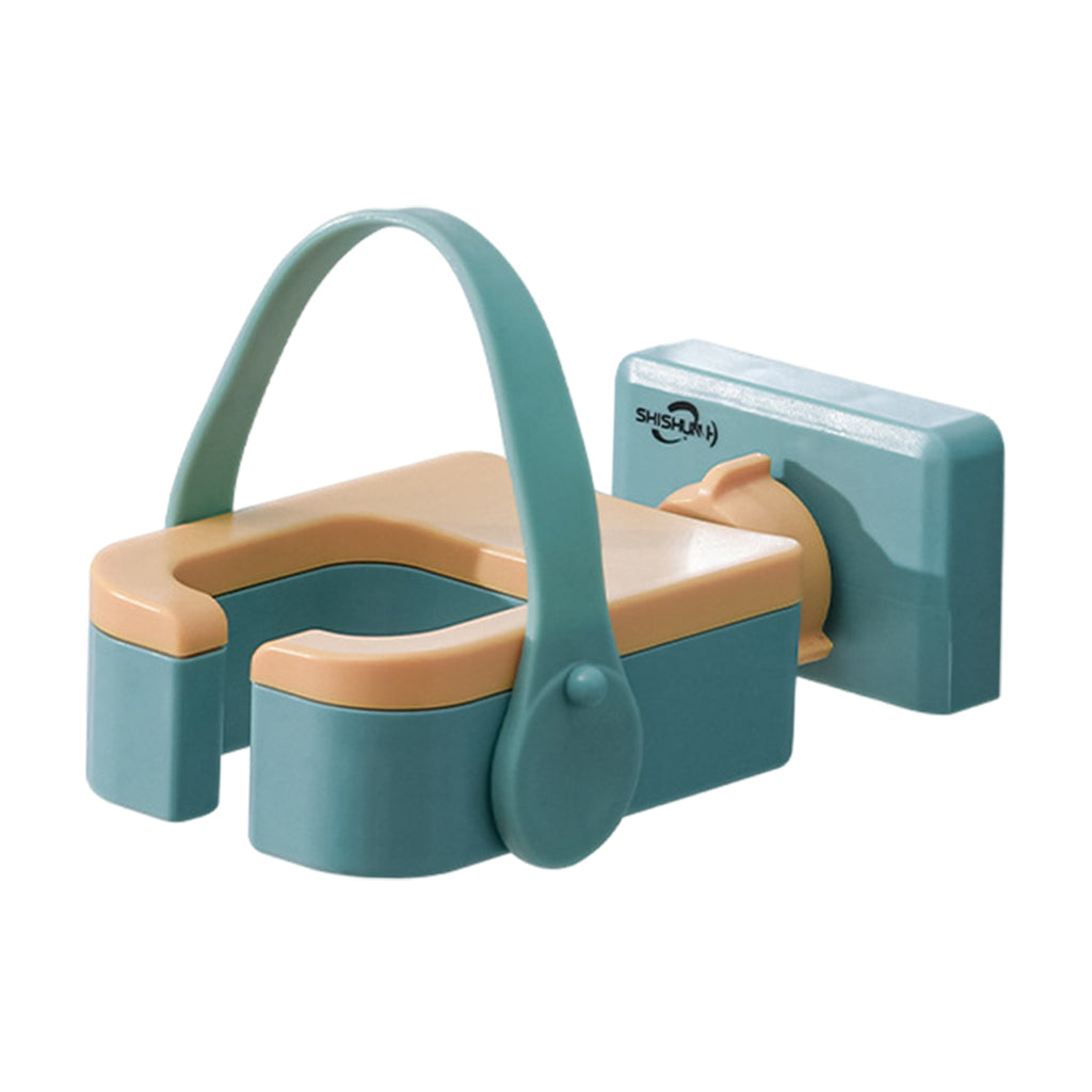 Hair Dryer Rack Portable Punch-Free Blow Dryer Storage for Bathroom Green