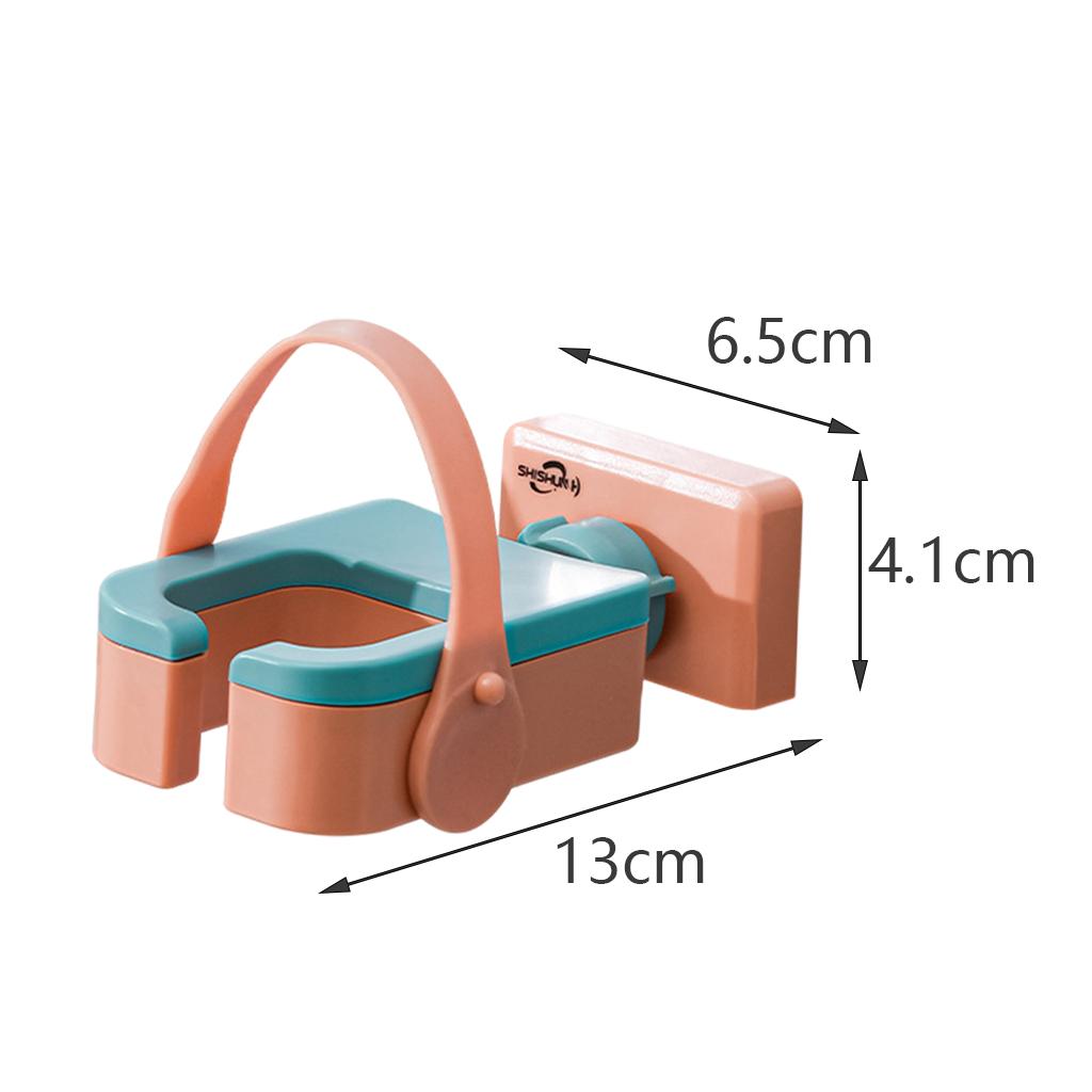Hair Dryer Rack Portable Punch-Free Blow Dryer Storage for Bathroom Orange