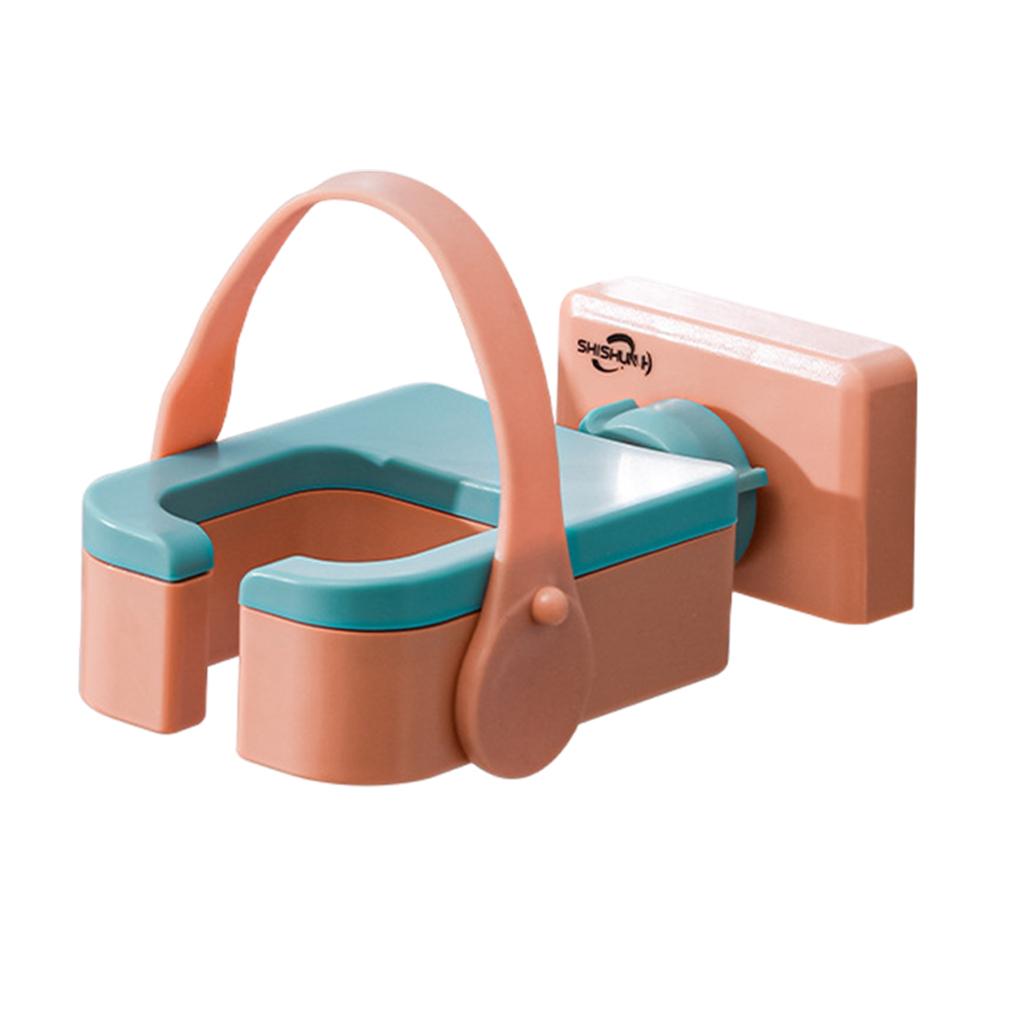 Hair Dryer Rack Portable Punch-Free Blow Dryer Storage for Bathroom Orange