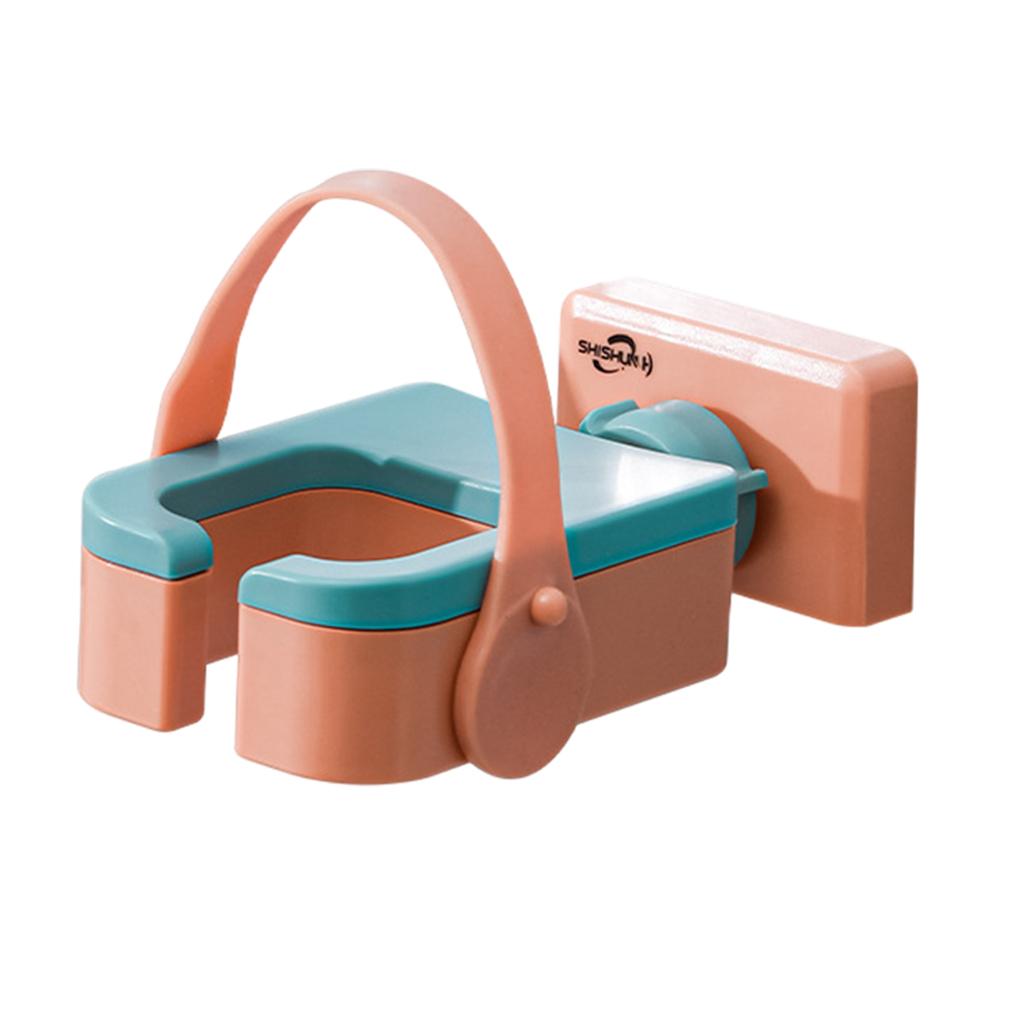 Hair Dryer Rack Portable Punch-Free Blow Dryer Storage for Bathroom Orange