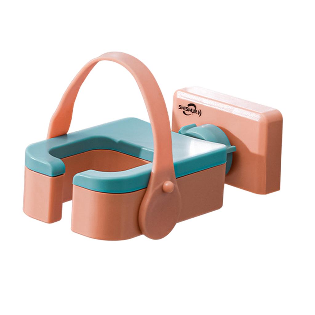 Hair Dryer Rack Portable Punch-Free Blow Dryer Storage for Bathroom Orange