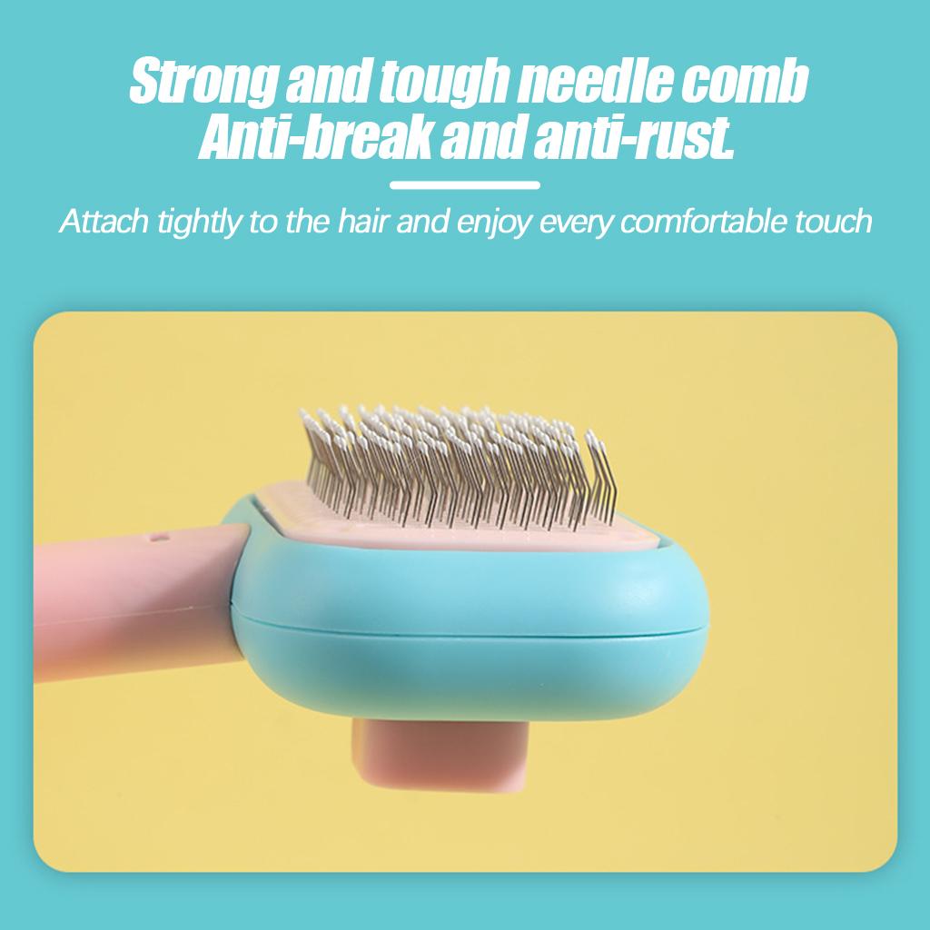 Pet Grooming Brush Easily Cleaning Undercoat Tangled Gm Dogs blue pink