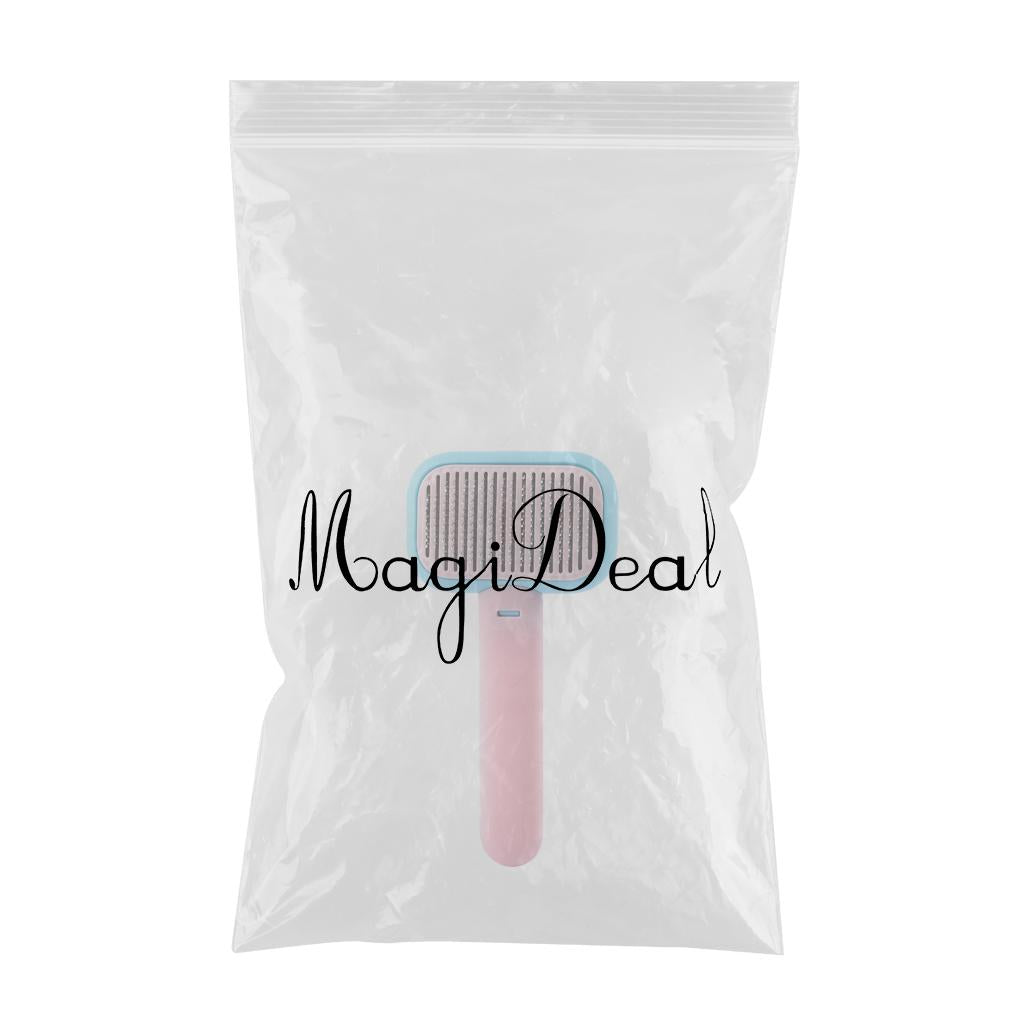 Pet Grooming Brush Easily Cleaning Undercoat Tangled Gm Dogs blue pink