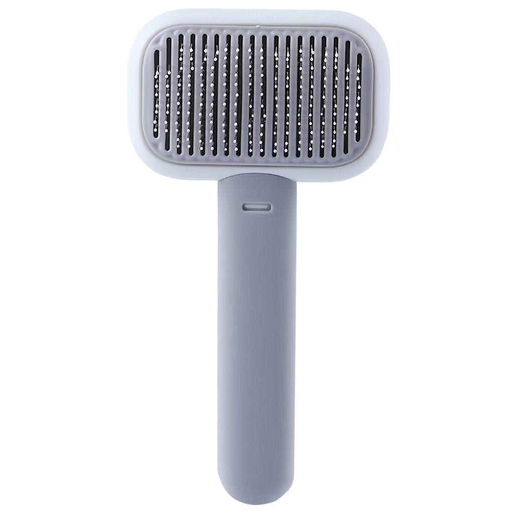 Pet Grooming Brush Easily Cleaning Undercoat Tangled Gm Dogs gray white