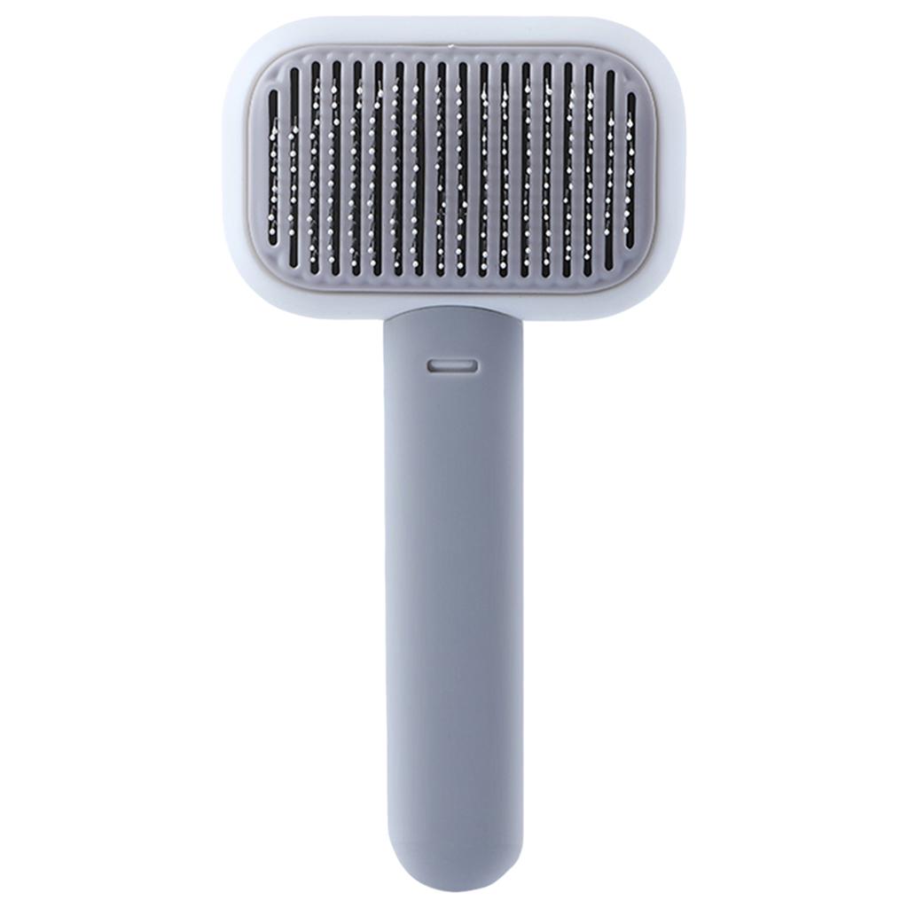 Pet Grooming Brush Easily Cleaning Undercoat Tangled Gm Dogs gray white
