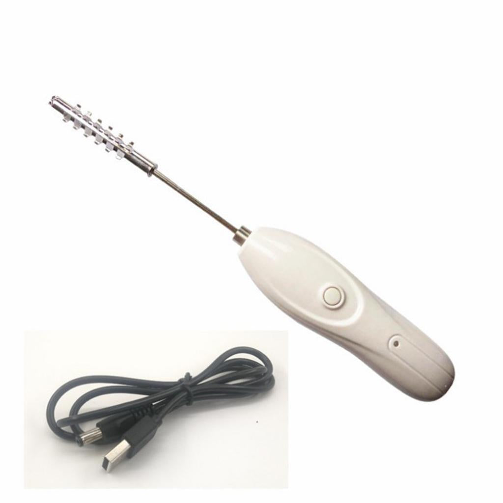 Electric Vegetable Corer Tool Portable White for Kitchen Carving Cucumber