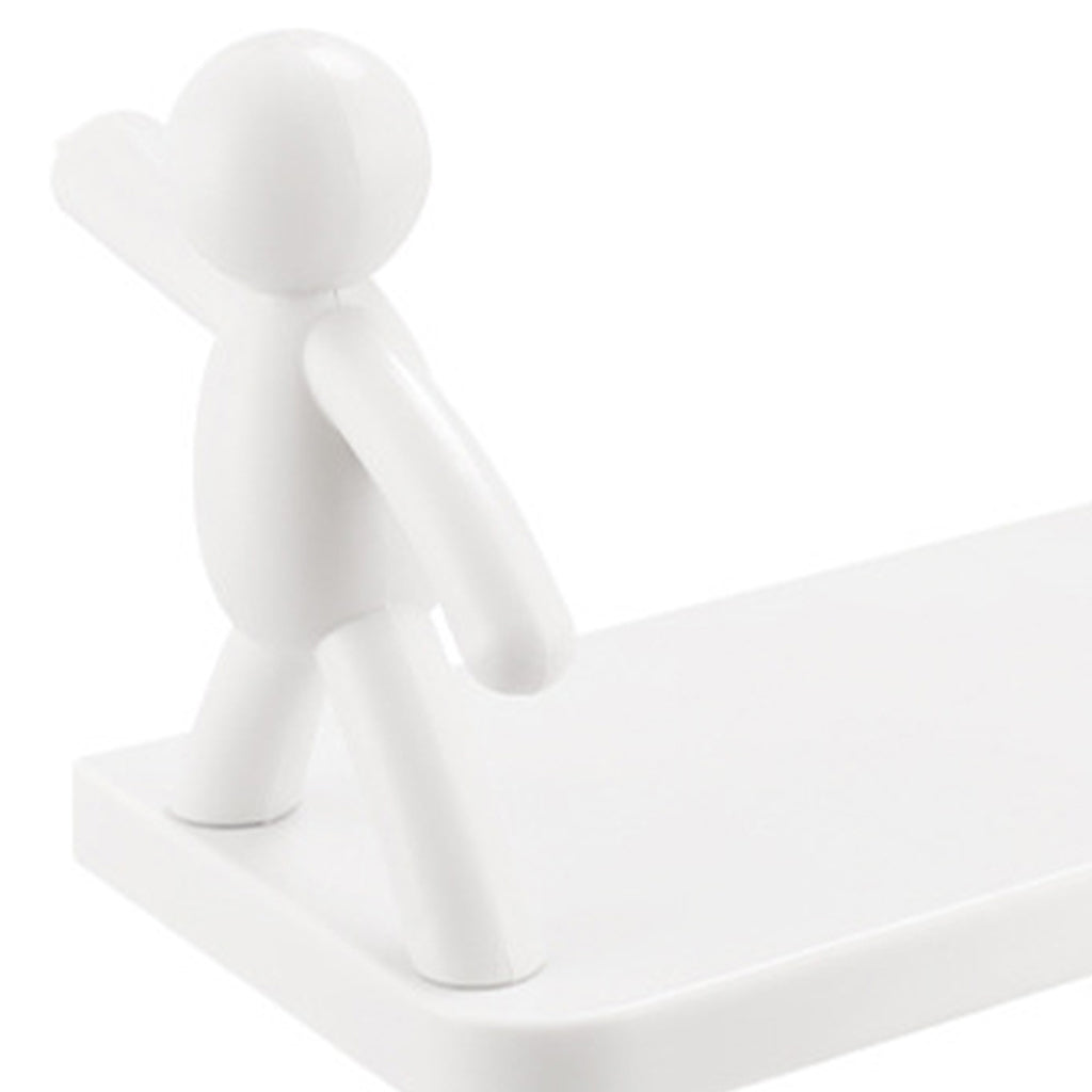Self Adhesivecute Floating Shelves Wall Shelf for Kitchen Bathroom Entryway white