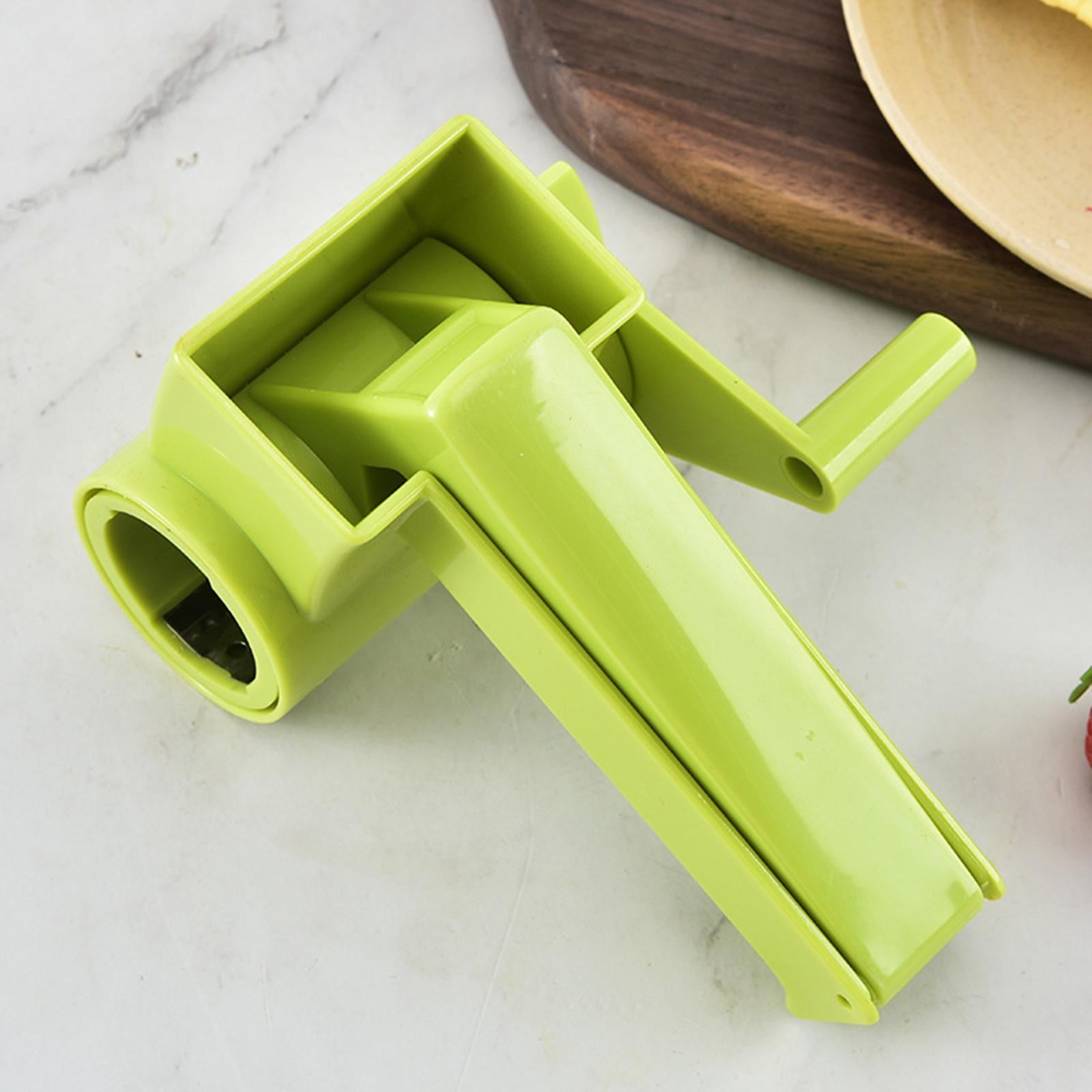 Stainless Steel Rotary Drum Cheese Grater Butter Chocolate Green