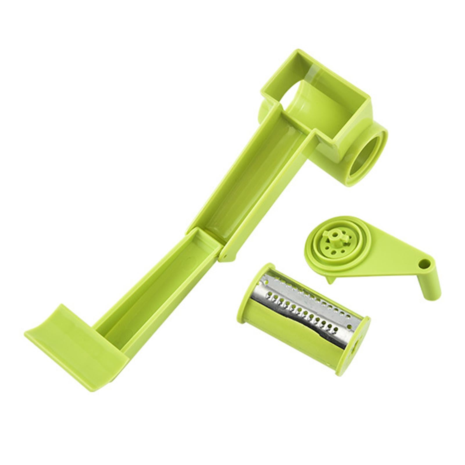Stainless Steel Rotary Drum Cheese Grater Butter Chocolate Green