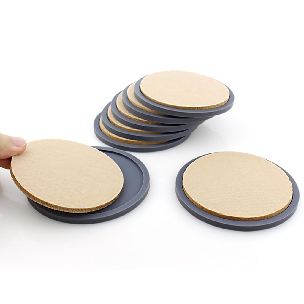 Absorbent Coasters 6Pcs Tabletop Drinking Heatproof for Resistant Kitchen Grey