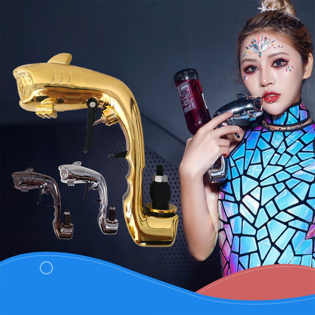 Champagne Spraying Gun Bottled Ejector Compact for Wedding Ceremony Gold