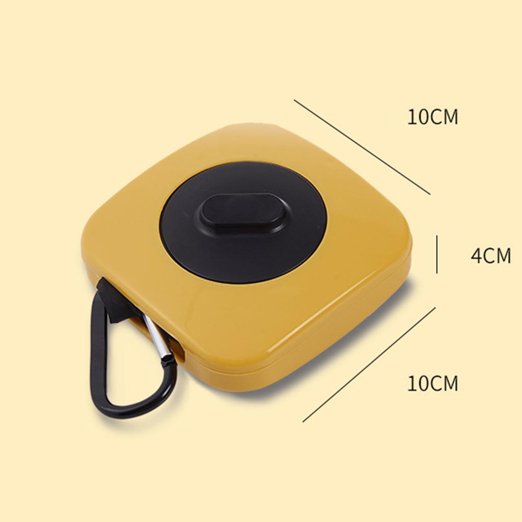Grocery Shopping Bag Rotatable Foldable for Home Organizing Camping Shopping Yellow