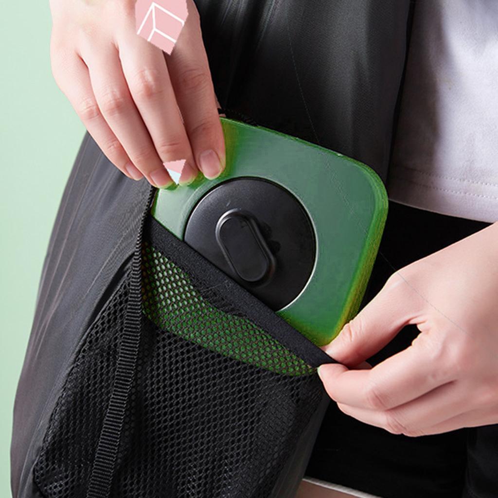 Grocery Shopping Bag Rotatable Foldable for Home Organizing Camping Shopping Green