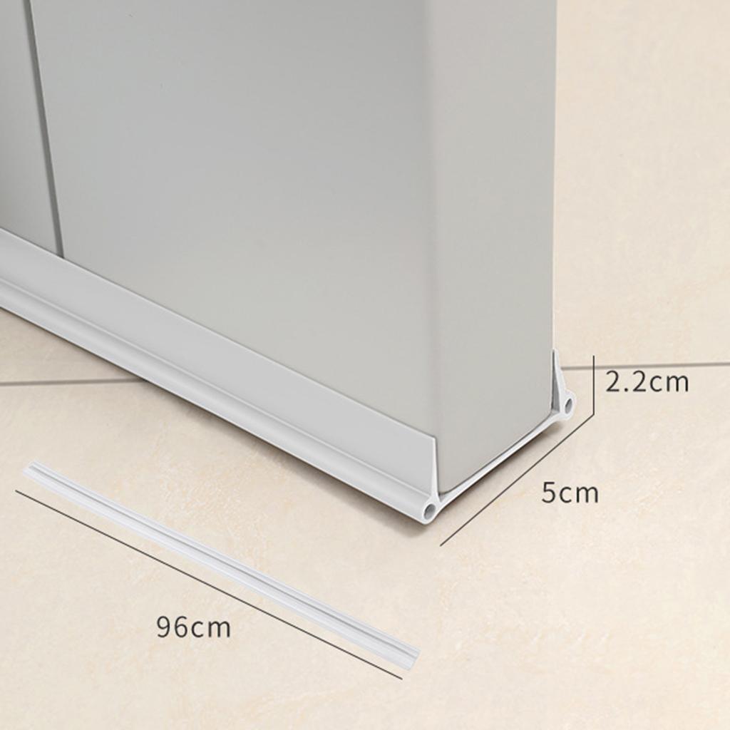 Door Bottom Seal Strip Draft Stopper Wind Strip Bottom Guard for Door Bottom White