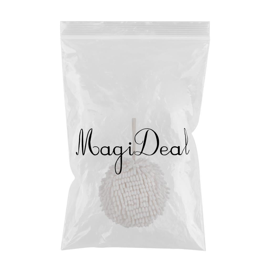 Hand Towel Ball Soft Hanging Cleaning Cloths Super Absorbent for Kitchen White