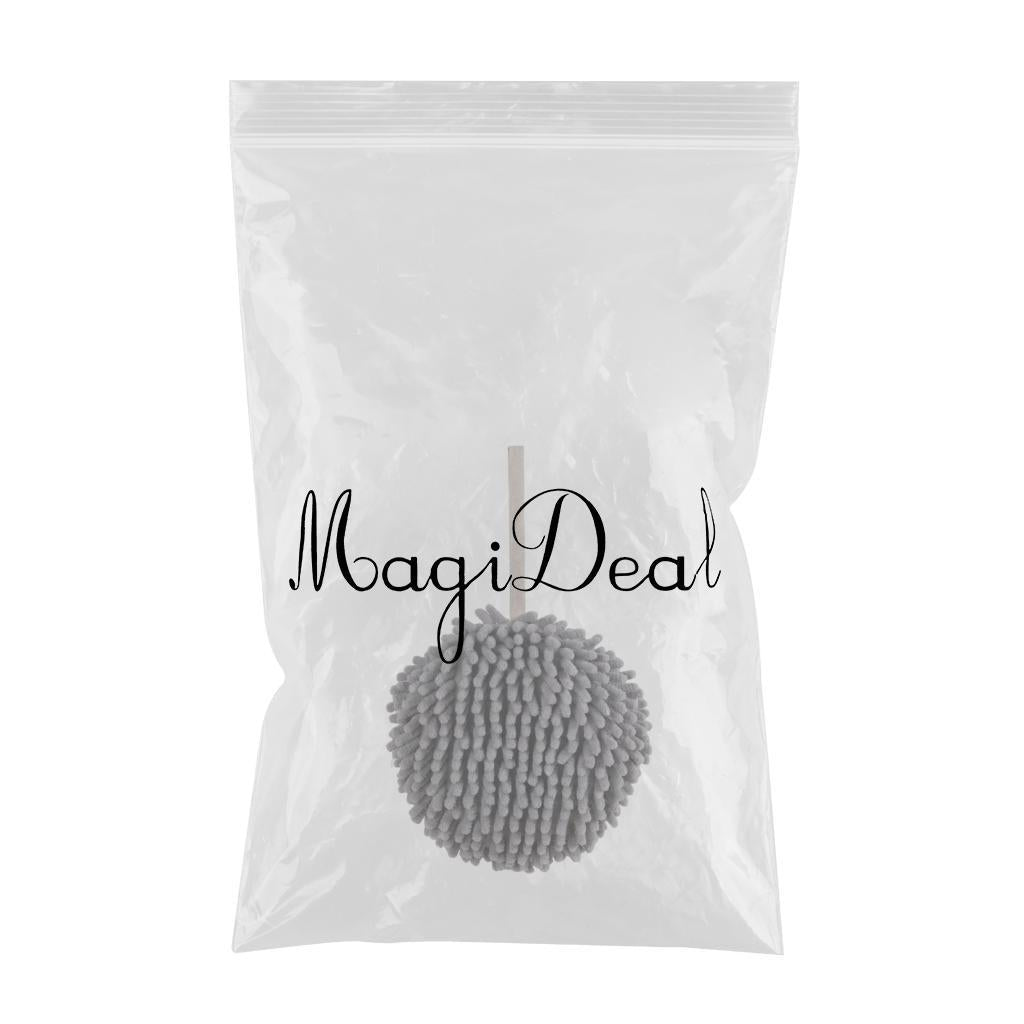 Hand Towel Ball Soft Hanging Cleaning Cloths Super Absorbent for Kitchen Gray