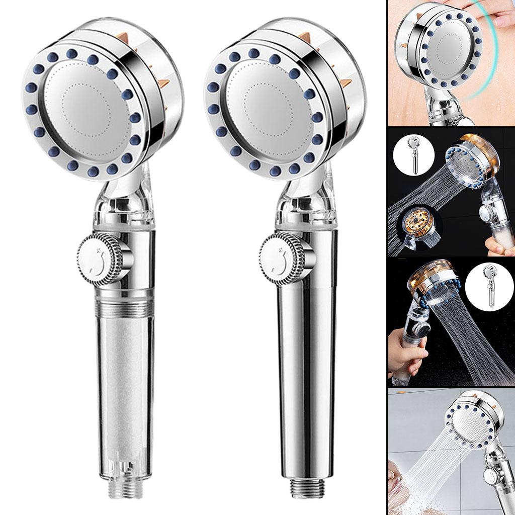 Filtration Shower Head High Flow Water Saving Bathroom Handheld Electroplate