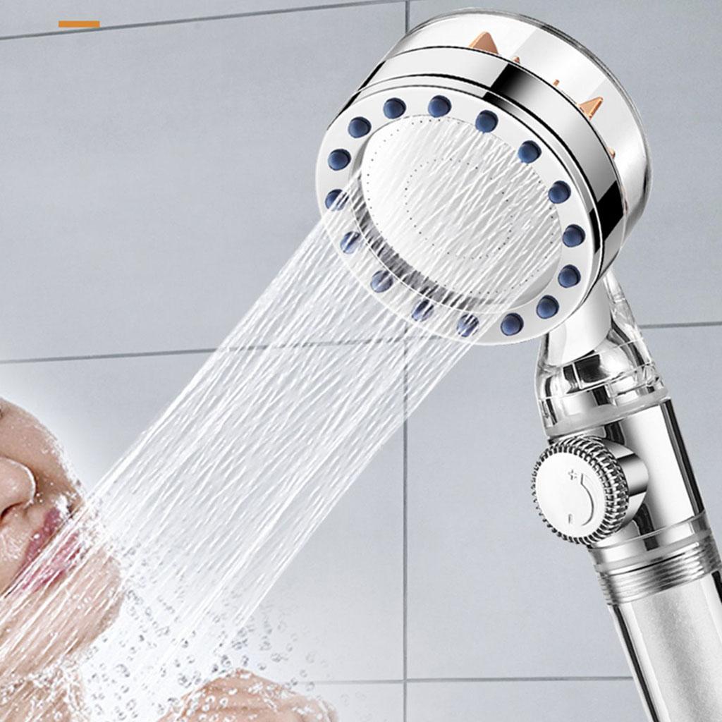 Filtration Shower Head with Filter High Flow Water Saving Bathroom Handheld Transparent