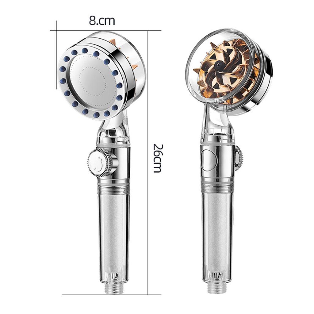Filtration Shower Head with Filter High Flow Water Saving Bathroom Handheld Transparent