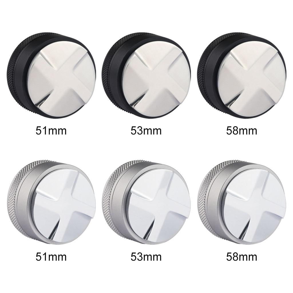 Coffee Powder Tamper Leveler Adjustable Height Easy to Clean Gifts Anti-Rust Black 51mm