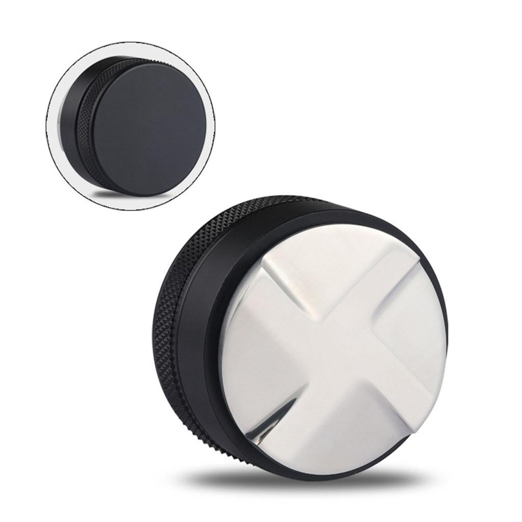 Coffee Powder Tamper Leveler Adjustable Height Easy to Clean Gifts Anti-Rust Black 53mm