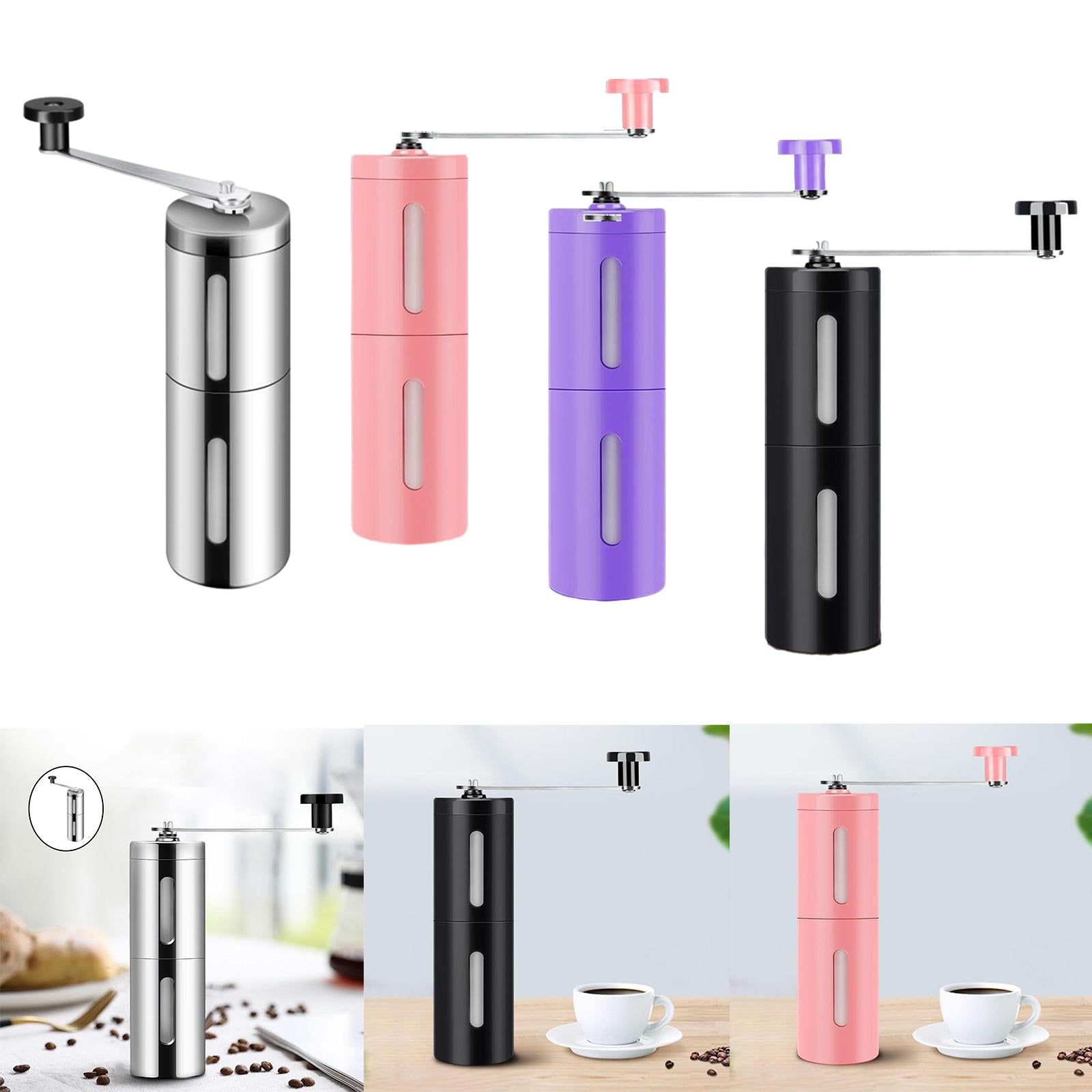 Stainless Steel Manual Coffee Grinder Bean Grinding Tool for Kitchen Silver