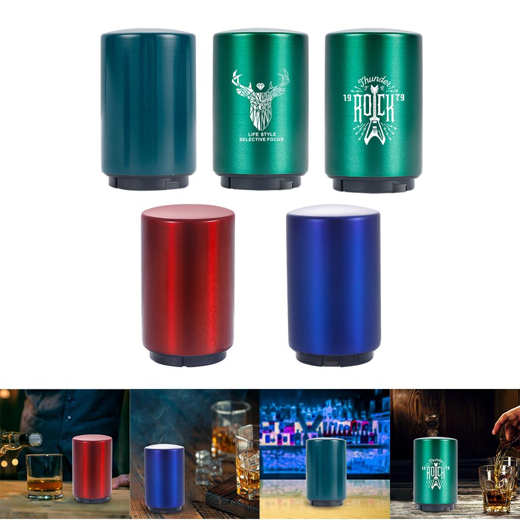Beer Bottle Opener Push Down Magnetic Lid Catcher Drinks for Fathers Bar Red