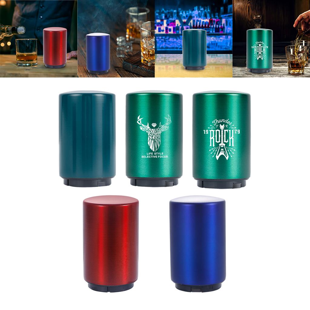 Beer Bottle Opener Push Down Magnetic Lid Catcher Drinks for Fathers Bar Red