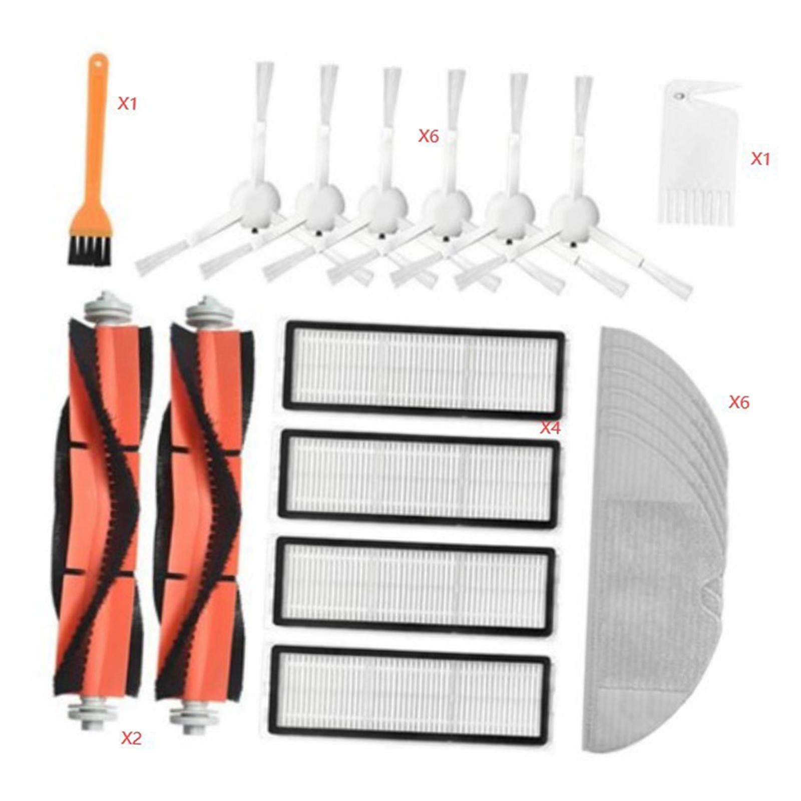 20 Pieces Cleaning Vacuum Brush Set Filters 2x Main Brush for 1C 1T Cleaners