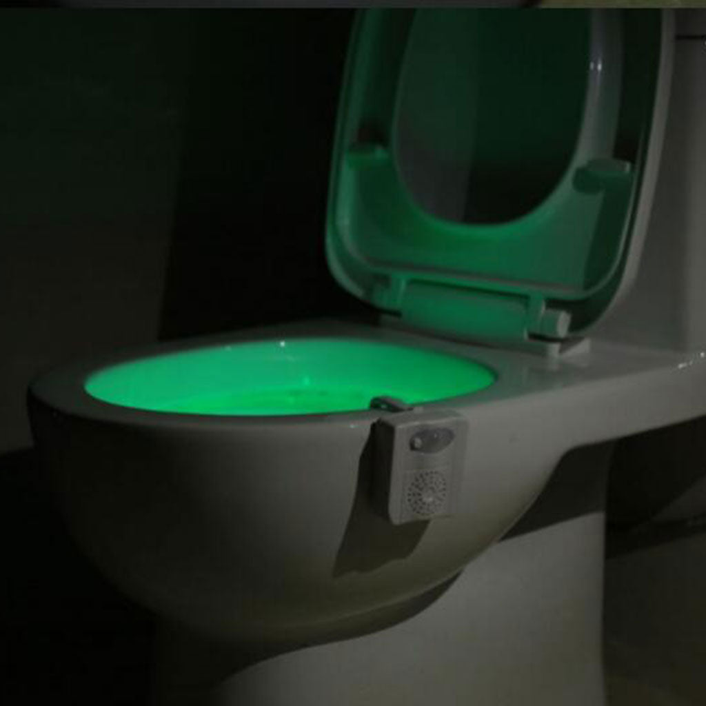 PIR Motion Sensor Toilet Light Bathroom Decor Waterproof for Home Bathroom 8Leds Common
