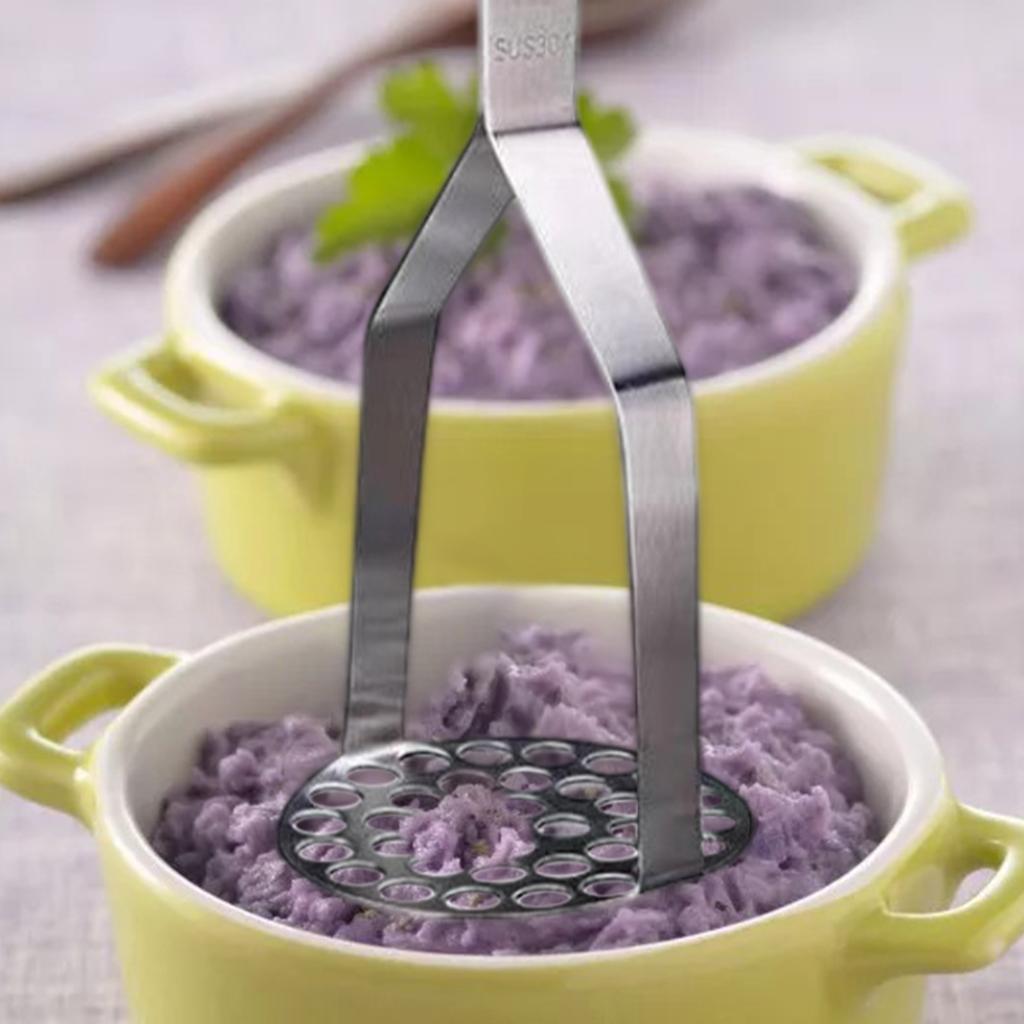 Potato Masher Sturdy and Heat Resistant Easy to Clean for Cooking Kitchen