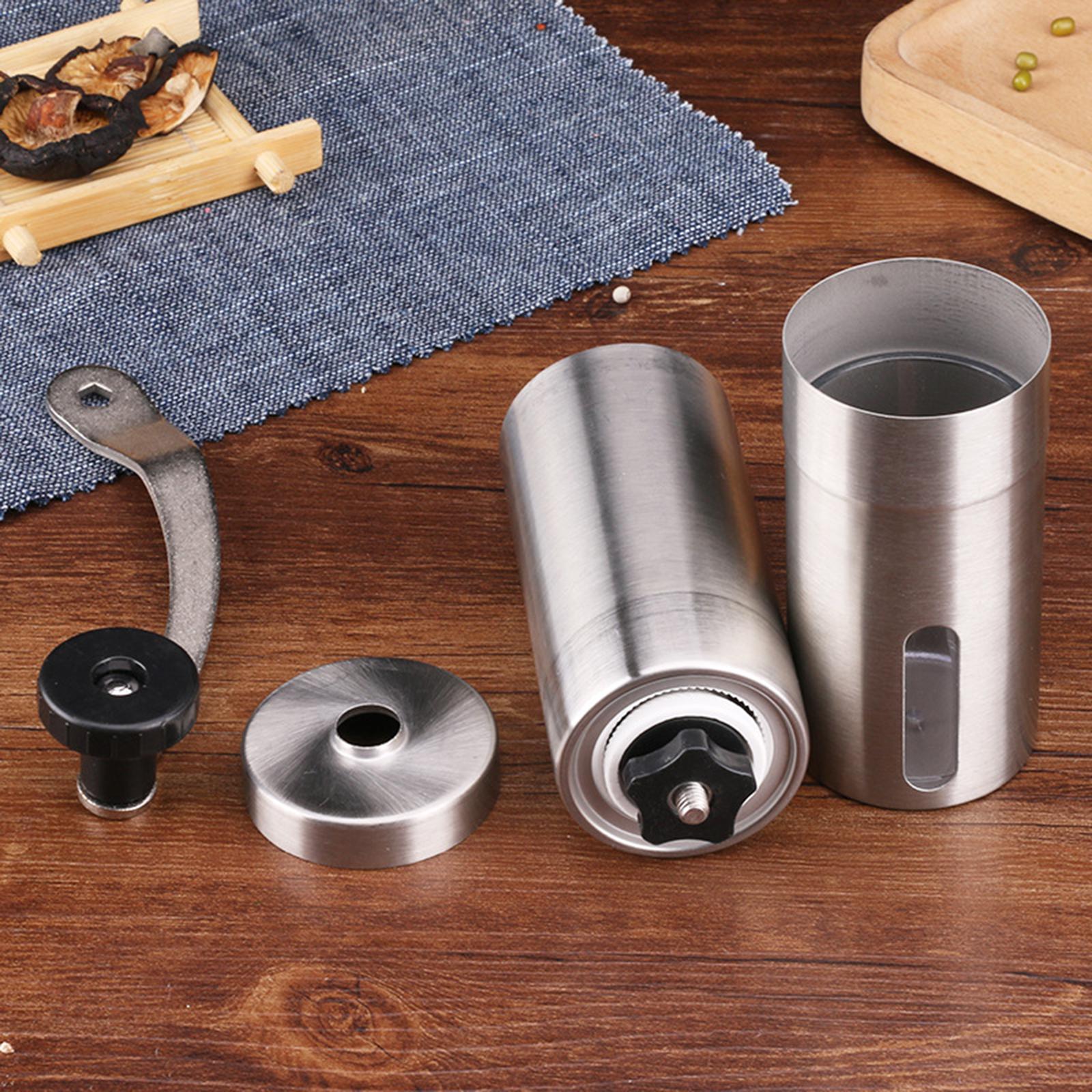 Manual Coffee Grinder Adjustable Coarseness Ceramic Burr Mill for Home